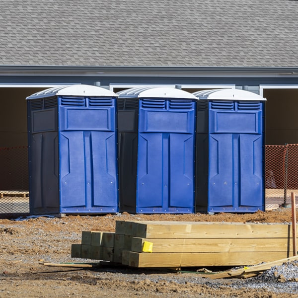 what is the maximum capacity for a single portable toilet in Rome GA